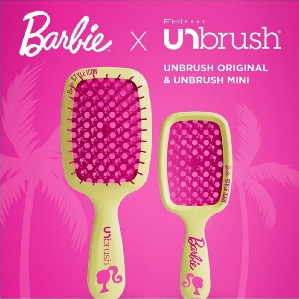 Barbie Unbrush special edition 2 brushes - large & mini - Picture 3 of 8